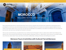 Tablet Screenshot of culturaltravelmorocco.com
